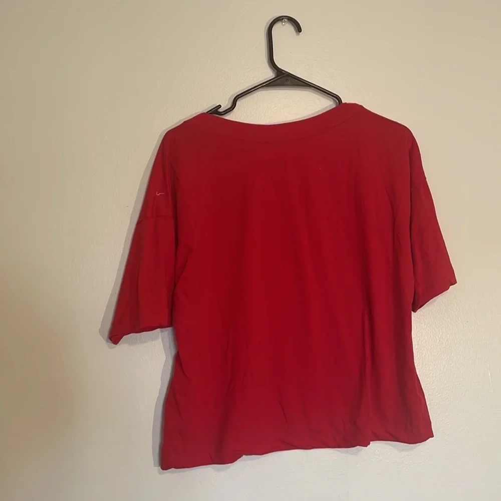 Marist College Red Short Sleeve V-Neck - Picture 4 of 5